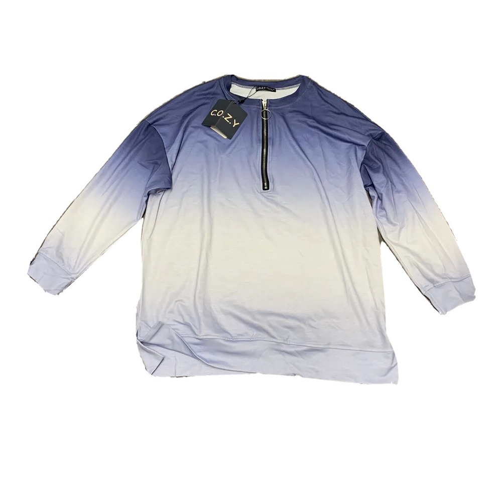 Blue Ombre Pullover Size Medium New With‎ Tags Lightweight